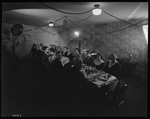 Long, R.J. (Lafayette Studios); Christmas dinner