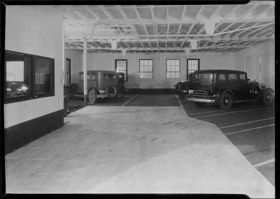 Kinkead-Wilson Motor Company, 177-179 North Mill; interior, garage