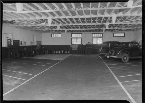 Kinkead-Wilson Motor Company, 177-179 North Mill; interior, garage