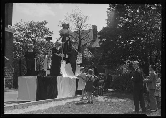 May Queen (on throne), University of Kentucky; Lois Robinson