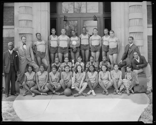 Dunbar High School, 549 North Upper; boys' and girls' basketball teams (African-American)