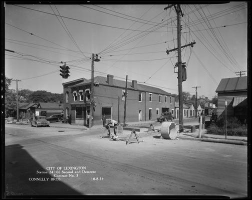 Connelly Brothers; construction (City of Lexington, station 24+66, Second & DeWeese, contract no. 3)