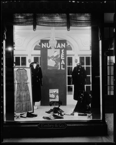 Embry & Company (women's' wear specialty house), 141-143 East Main; exterior window