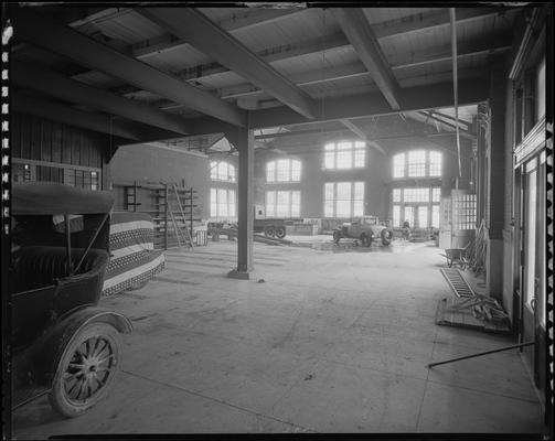 Mr. J. H. Byrd (Distilleries); interior, garage