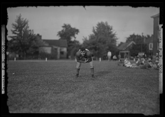 Crimson Year Book, Transylvania College; football player (E.B. DeZonia)