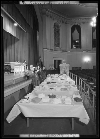 Lexington Cooking School (at Henry Clay High School Auditorium), tables; 701 East Main