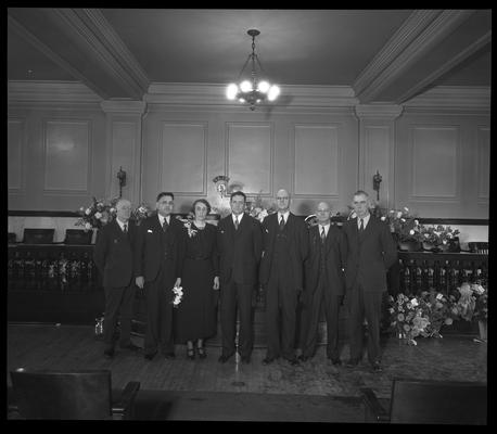 City of Lexington; inauguration group, with Mayor Wilson and James J. O'Brien