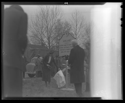 Historical Dedication at Ashland (Henry Clay, Judge Wilson, Lieutenant Governor Johnson)