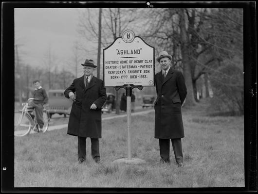 Historical Dedication at Ashland (Henry Clay, Judge Wilson, Lieutenant Governor Johnson)