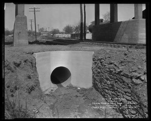 Carey-Reed Construction Company (City of Lexington, Station 0+00, Looking North on Evans Street Trunk Sewer, Contract No. 9)