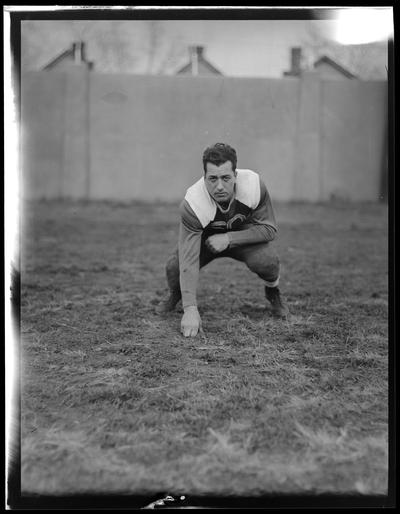 Football player, #50 (Kentuckian, 1937) (University of Kentucky yearbook)