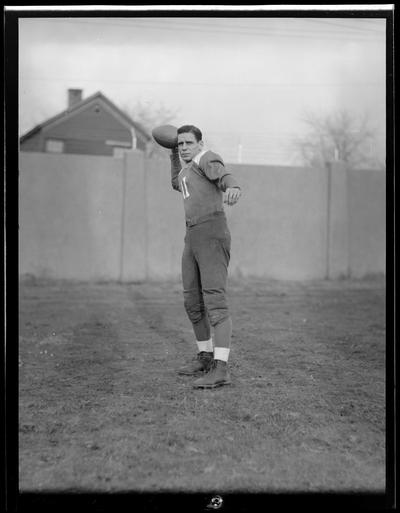 Football player, #11 (Kentuckian, 1937) (University of Kentucky yearbook)