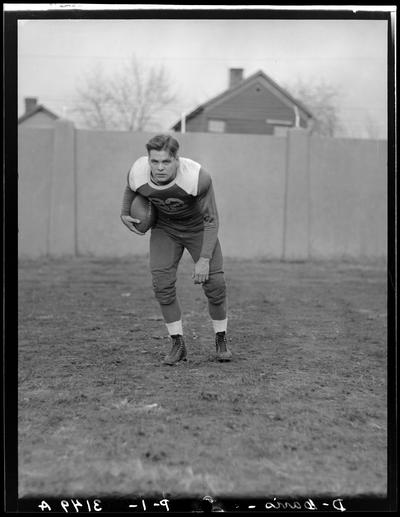 Football player, #22 (Kentuckian, 1937) (University of Kentucky yearbook)