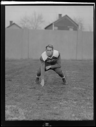 Football player, #62 (Kentuckian, 1937) (University of Kentucky yearbook)