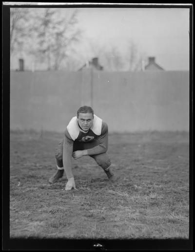 Football player, #42 (Kentuckian, 1937) (University of Kentucky yearbook)