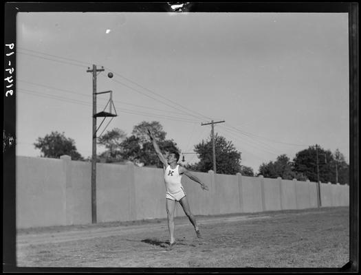 Shot Put (track and field) (Kentuckian, 1937) (University of Kentucky yearbook)