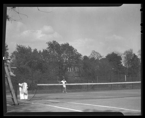 Tennis player (Kentuckian, 1937) (University of Kentucky yearbook)