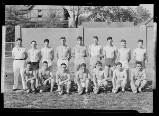 Track and field team (Kentuckian, 1937) (University of Kentucky yearbook)