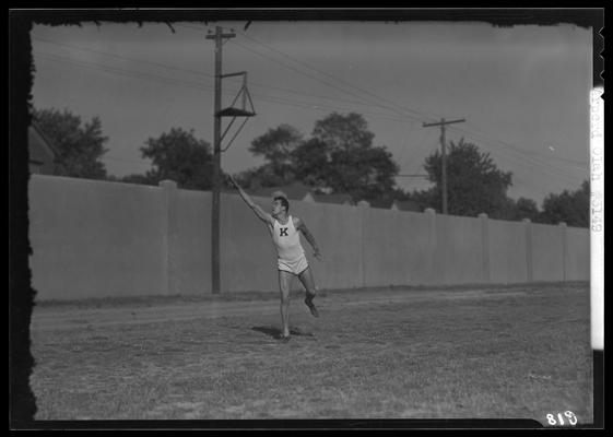 Shotput tosser (track and field) (Kentuckian, 1937) (University of Kentucky yearbook)