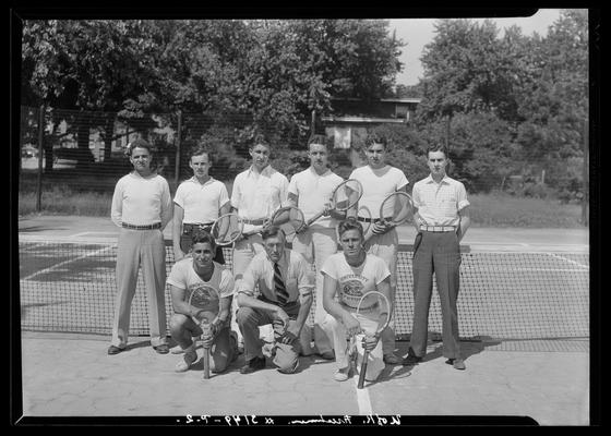 Tennis team (Kentuckian, 1937) (University of Kentucky yearbook)