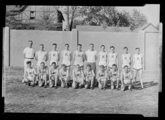 Track and field team (Kentuckian, 1937) (University of Kentucky yearbook)