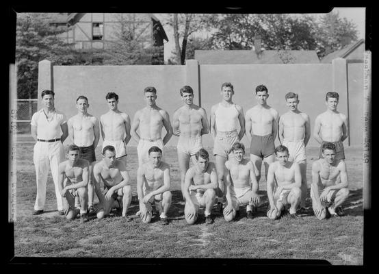 Track and field team (Kentuckian, 1937) (University of Kentucky yearbook)