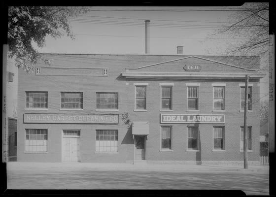 Ideal Laundry & Rug Cleaners (240 Jefferson) and Kelley Carpet Cleaning Company (240 Jefferson); exterior