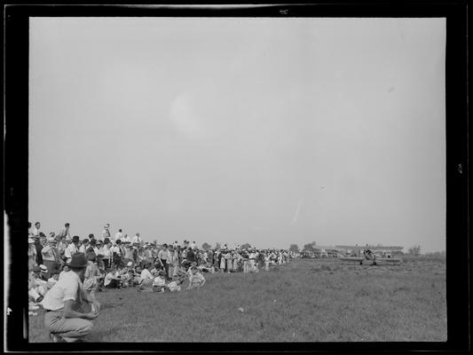 Flying Circus; Airport (airplanes); Crowd with plane; Cool Meadow
