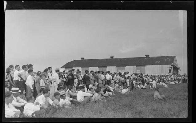 Flying Circus; Airport; Cool Meadow; crowd shot; hanger