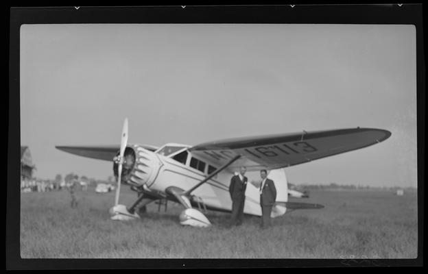 Flying Circus; Airport; Cool Meadow; Two men with airplane