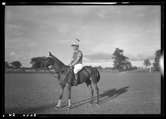 J.E. Madden; polo horses, players