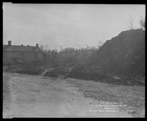 Northern States construction (City of Lexington, looking East at station 20+00, contract no. 4)