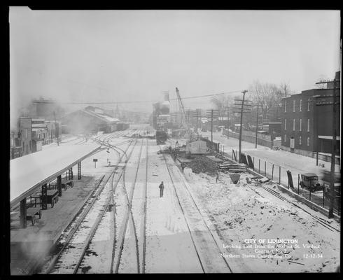 PWA (Public Works Administration) Storm Sewer Project; Northen States Contracting Company (City of Lexington, looking East from Walnut Street Viaduct, contract no. 2)
