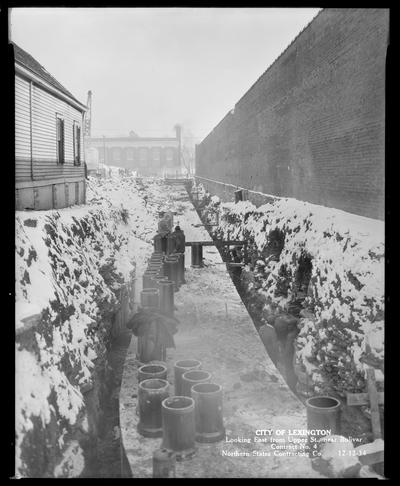 PWA (Public Works Administration) Storm Sewer Project; Northen States Contracting Company (City of Lexington, looking East from Upper Street, near Bolivar, contract no. 4)