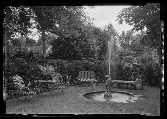 W.R. Milward; back yard, garden