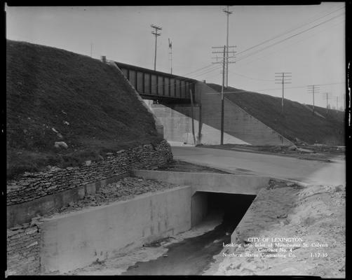 Northern States Construction Company (City of Lexington, looking into inlet of Manchester Street culvert, contract no. 4)