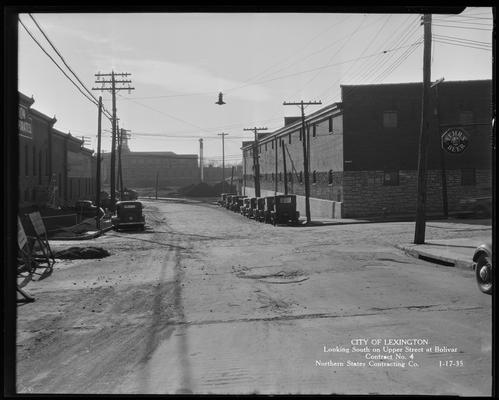 Northern States Construction Company (City of Lexington, looking South on Upper Street from Bolivar, contract no. 4)