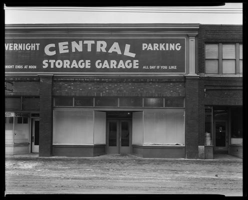 Central Storage Garage (overnight parking); exterior