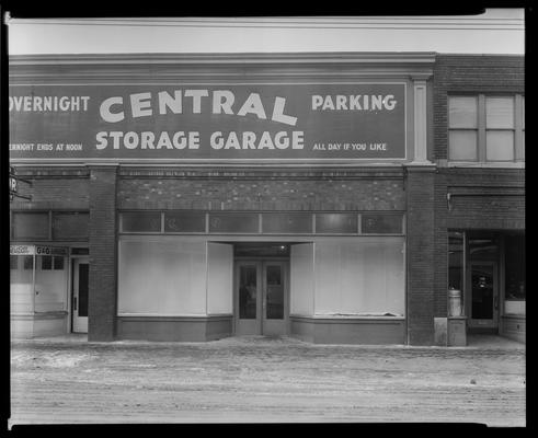 Central Storage Garage (overnight parking); exterior