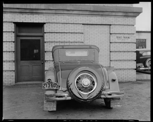 A.C. Russell; wrecked car