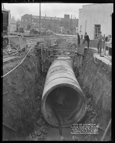 Northern States Construction Company (City of Lexington, looking South from Main Street at the C & O Railroad Crossing, contract no. 2)