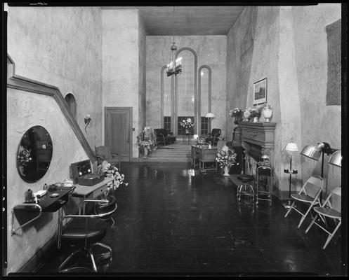 Hogan Beauty Shop; interior, reception area