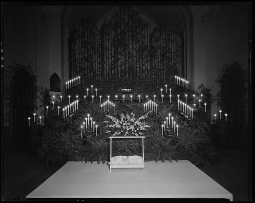 Howard & Heafey (florists); interior, church