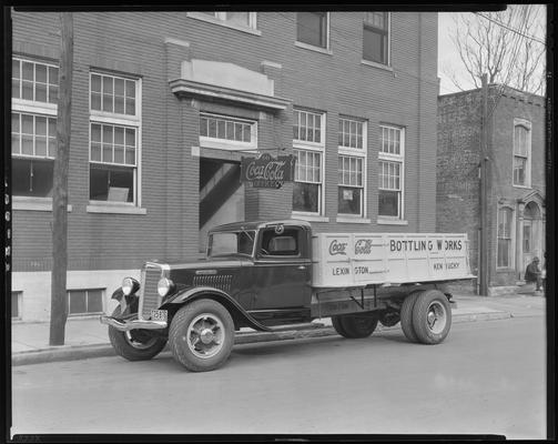 Coca-Cola Bottling Works, 541 West Short; exterior, truck