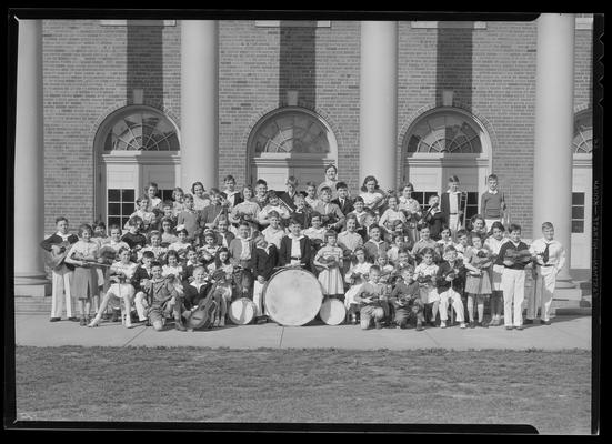 Mrs. C.E. Skinner; childrens band