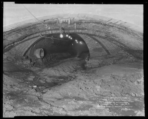 Northern States Construction Company (City of Lexington, Old Town Branch Sewer, looking East at Limestone, contract no. 2)