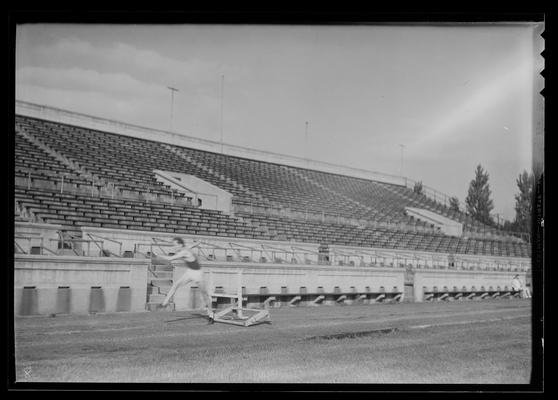 Hurdles, track & field (1936 Kentuckian) (University of Kentucky)