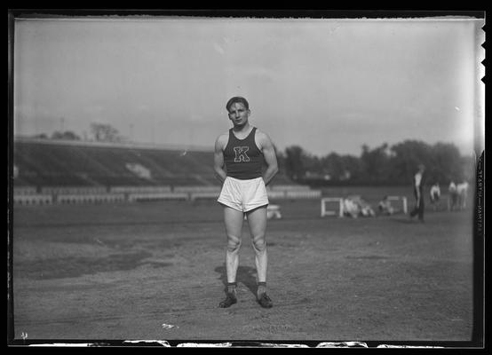 Unidentified athlete (1936 Kentuckian) (University of Kentucky)