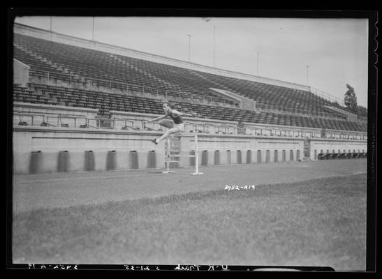 Hurdler, track & field (1936 Kentuckian) (University of Kentucky)