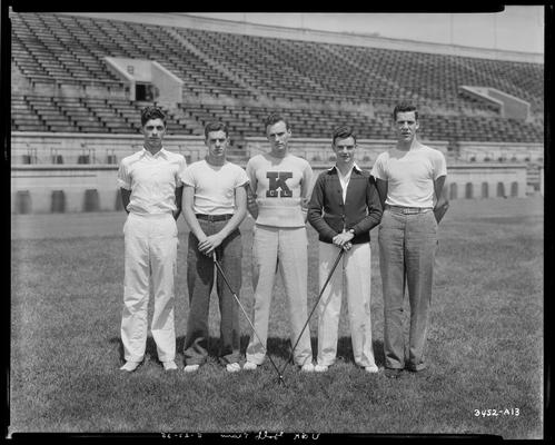 University of Kentucky golf team (1936 Kentuckian)